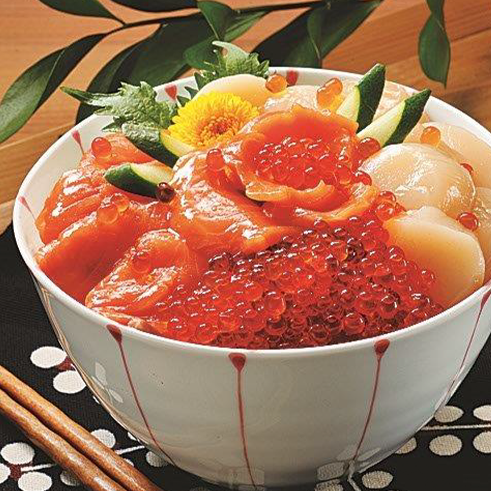 【御膳の達人】海鮮漬け丼の具 三種セット 計440g いくら サーモン ホタテ